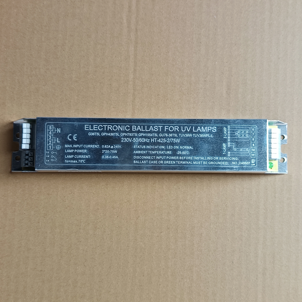 Uv Electronic Ballast 2x75W 220-240V AC Uv Germicidal Ballast