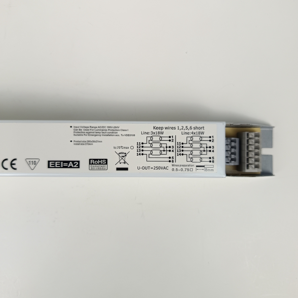 220v 60hz Ballast 3-4x15W Electronic Ballast for Fluorescent Lamp
