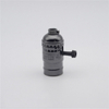E27E26 Large Screw Aluminum Zipper Switch Retro Lamp Holder Pearl Black Lamp Holder