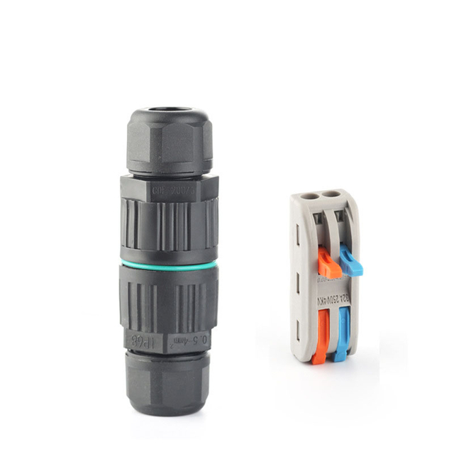 IP68 Spring Wiring Waterproof Connector CDF-200/3 Three Core Wire Outdoor Lighting Terminal Connector