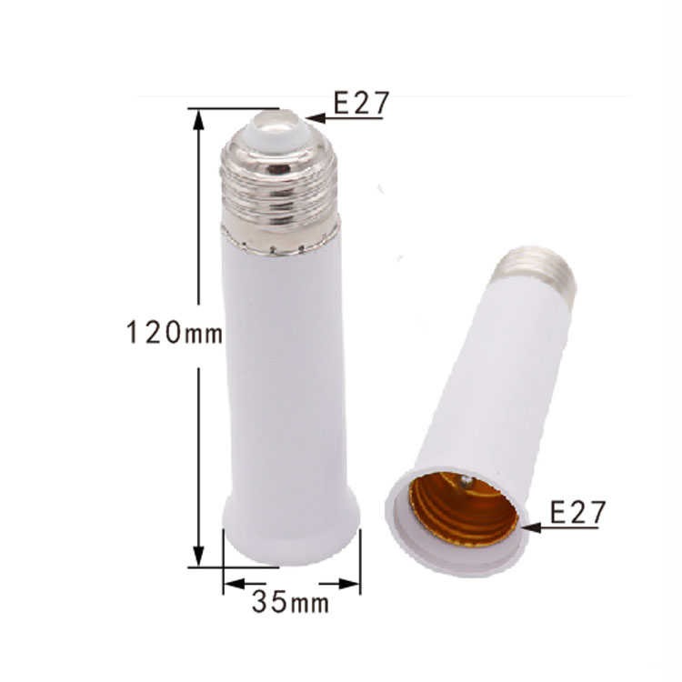 120mm Lamp Socket E27-E27 Lengthened Lamp Holder E27 to E27 E27 Conversion Lamp Holder