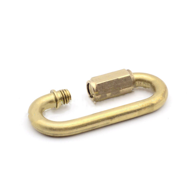 Pure Copper Connecting Buckle Crystal Lamp Closed Hanging Chain Hanging Plate Carabiner Lighting Lamp Accessories