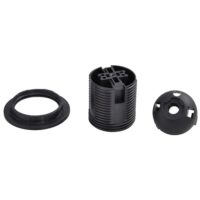 Supply Wholesale E27 European Standard Card Type Full Tooth Lamp Holder Lamp Socket LED Screw Lightholder