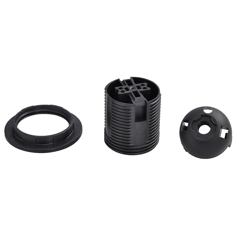 Supply Wholesale E27 European Standard Card Type Full Tooth Lamp Holder Lamp Socket LED Screw Lightholder