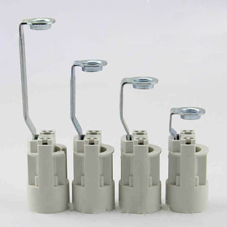 E14 Bracket Lamp Holder LED Pull Tail Screw Mouth with European Style Candle Crystal Lamp Holder