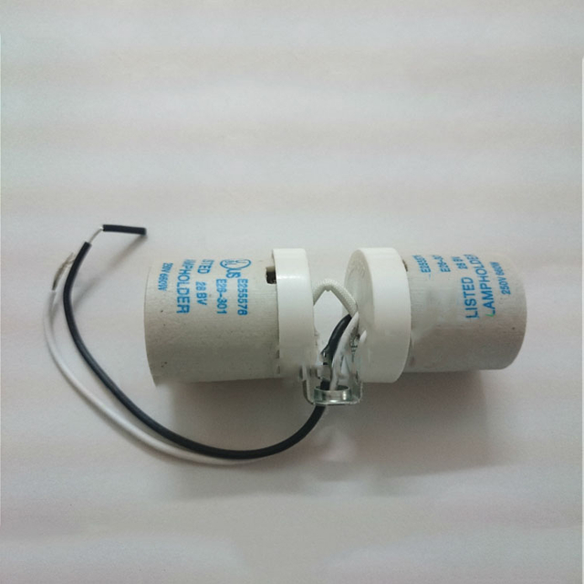 Lamp Fittings/E27 Ceramic Trigeminal Lamp Holder/high Temperature Lamp Holder M10