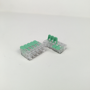 2025 Popular Replace Wago Joint End Lever Nut Connector 221-415 1 in 4 Out Fast Wire Connector FL-265