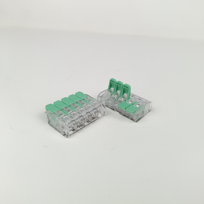2025 Popular Replace Wago Joint End Lever Nut Connector 221-415 1 in 4 Out Fast Wire Connector FL-265