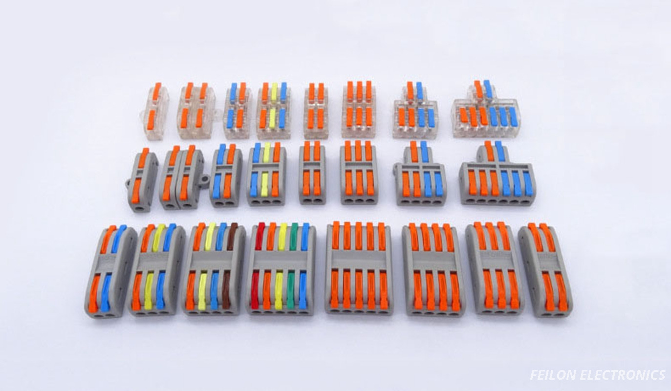 Quick Wiring Terminal DF-62, Neutral And Live Wire Splitter, 2 in 6 Out Suitable for Both Hard And Soft Wires Terminal Connector DF-42