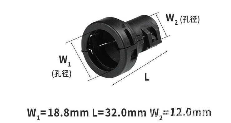 Straight Sheath Compatible with 4-pin and 6-pin Circular Automotive Connectors Wire Harness Connector Snap-in 965785 1 Connector