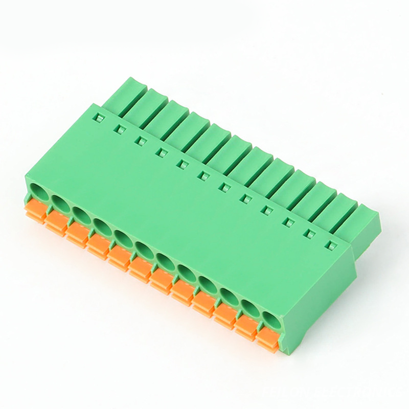 Replace Phoenix FMC1.5 3.5mm Pitch Push Button Male Green Terminal Block Spring Wiring Compact Mini Size Wire Connector 15EDGKN-3.5 15EDGKN-3.81