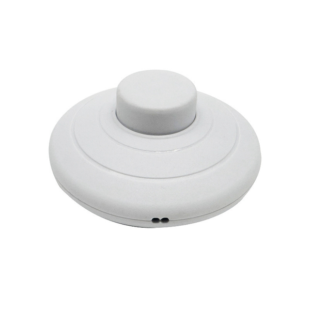 UL Listed 317 Foot Switch Core Multi-Color Plastic Push Button Inline Soft Wire Switch