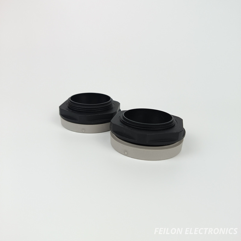 Icotek KEL-DPZ40/8 (CES-DPZ40/8, DPZ40/8) Round Multi-Membrane Cable Entry Base Plate, Grey-White Color , IP66/IP68, M40 Thread, Max 8 Cables