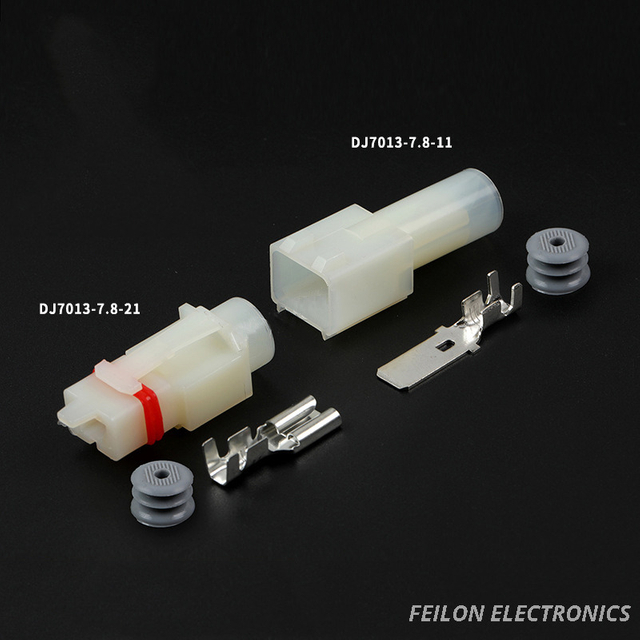 1-hole 1-Pin Automotive Waterproof Connector Male-female Plug 7.8 Contact End Piece DJ7013-7.8-11/21