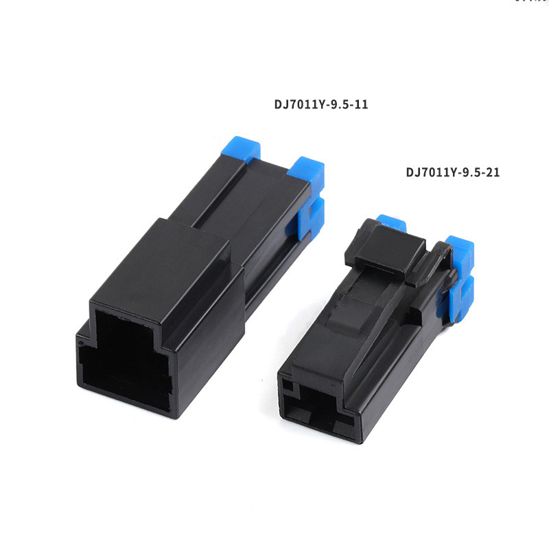 DJ7011Y - 9.5 - 11/21 Automotive High Current Speaker Cable Harness Plug - 9.5 Pin Outer Sheath Male-Female Connector