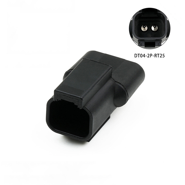 DT04-2P-RT25 Automotive Connector with Resistor Male Terminal Cover for 2-pin Application Power Signal Plug