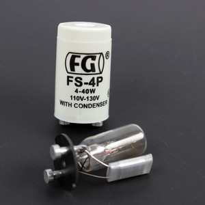 FS-4P 110-130V 4-40W Fluorescent Bulb Starter with Condenser