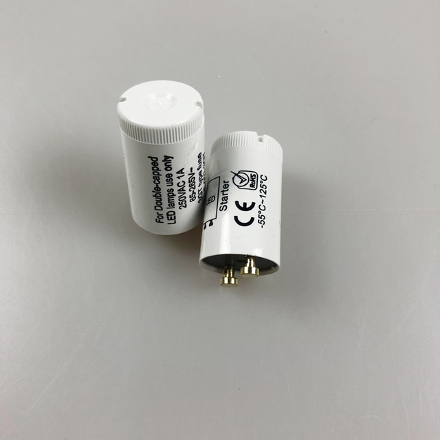 Copper Pin Led Starter with Fuse for Led T8 Lamp 250V 1A