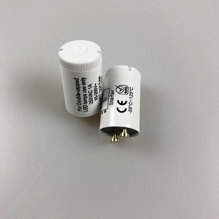 Copper Pin Led Starter with Fuse for Led T8 Lamp 250V 1A