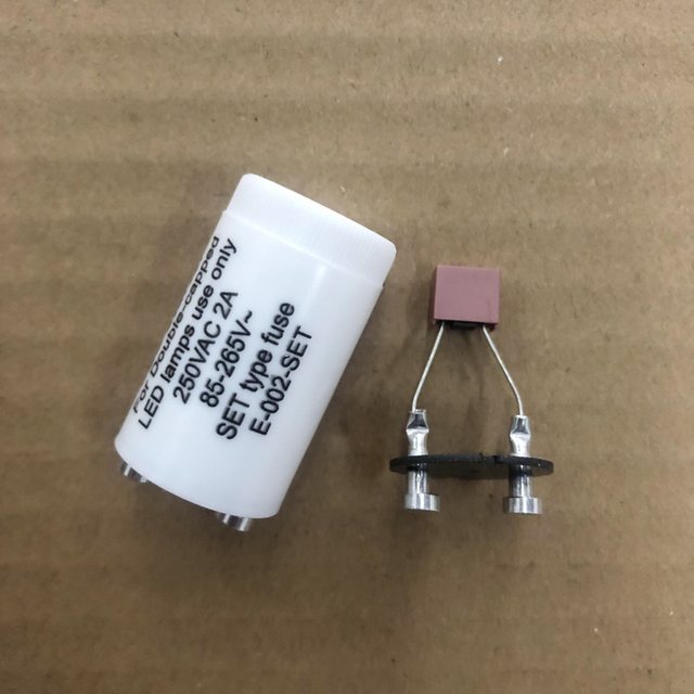 250v 2A Led Starter Fuse 0.5A/1A/2A T8 Led Lamp Starter CE Certificate