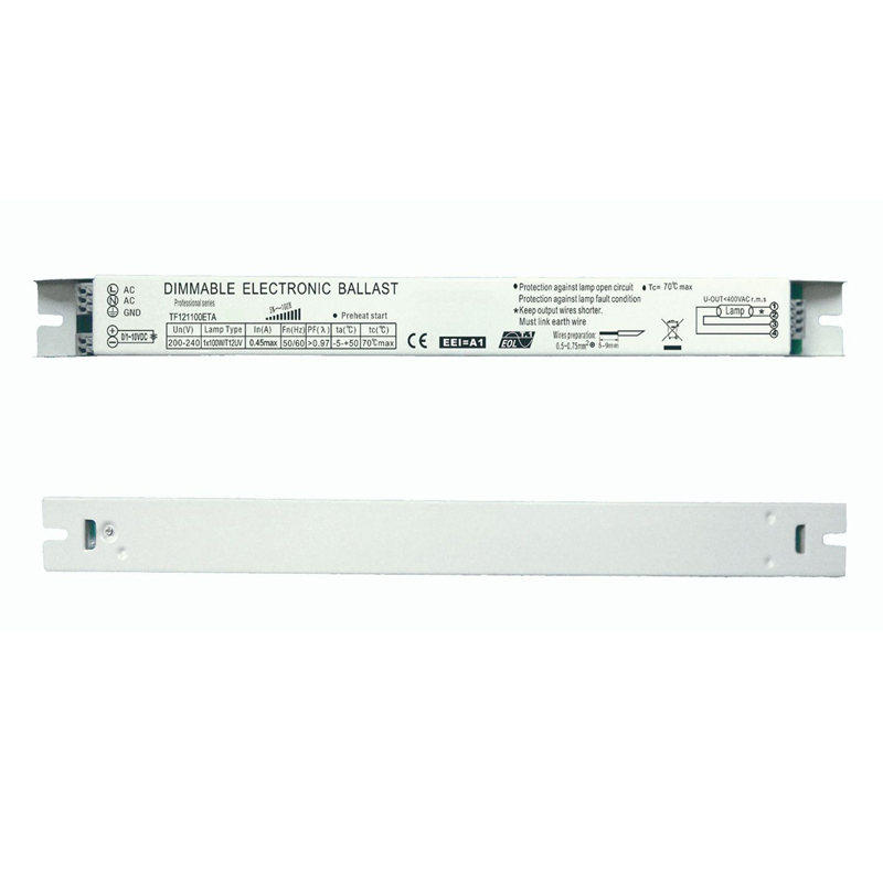 0/1-10V Dimmable 80w Electronic Ballast for T5 Fluorescent Lamp Preheat Start