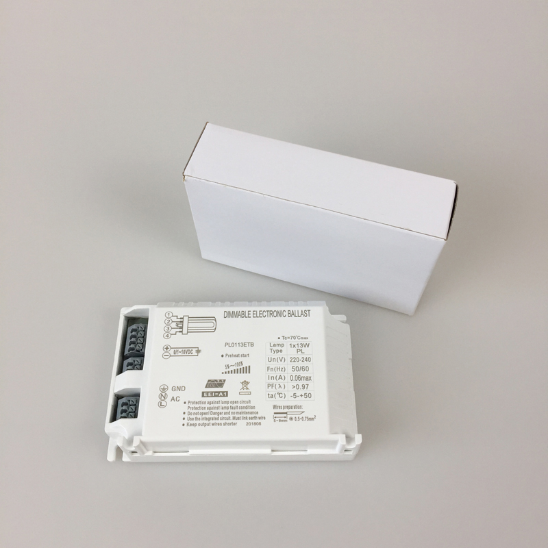 Dimmable Pl Electronic Ballast 0/1-10VDC 13W PL Lamp Dimmable Ballast 220-240V