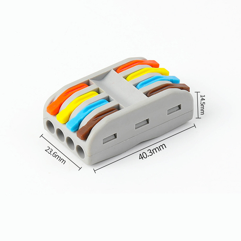 Diy Press Type Quick Connect Terminal PCT-2-2 PCT-2-3 PCT-2-4 PCT-2-5 Wire Connector with Two in And Two Out Connector