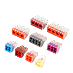Solid Wire Joint Connector 2P 3P 4P 6P 8P 2.5mm2 4mm2 6mm2 1 in 1 Out 1 in 7 Out Junction Box Power Cable Wire Connector Quick Wire Terminal Block