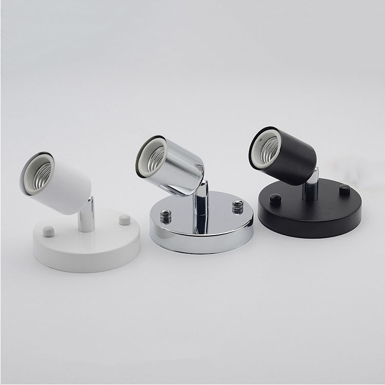 E27 Ceramic Screw Lamp Holder Steering Universal Lamp Holder Aisle Wall Lamp Fittings