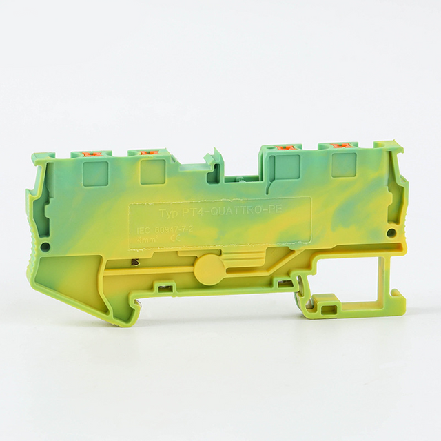 PT4-QUATTRO-PE Replace Phoenix Two in Two Out Grounding NS35 Din Rail Terminal Block