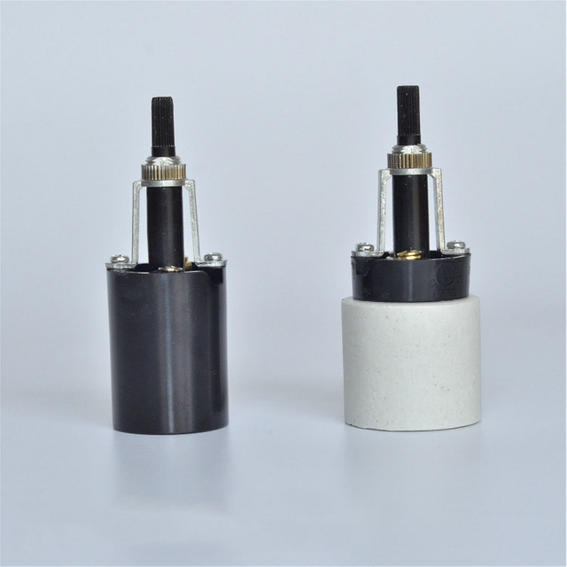 E27 Screw Base Twisted Two-way with Switch Ceramic Bakelite Table Lamp Lighting Accessories