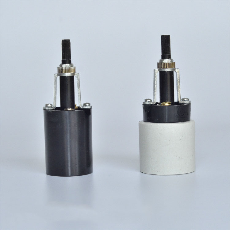 E27 Screw Base Twisted Two-way with Switch Ceramic Bakelite Table Lamp Lighting Accessories