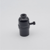 E27E26 Large Screw Aluminum Zipper Switch Retro Lamp Holder Pearl Black Lamp Holder