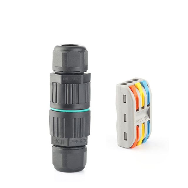 IP68 Spring Wiring Waterproof Connector CDF-200/3 Three Core Wire Outdoor Lighting Terminal Connector