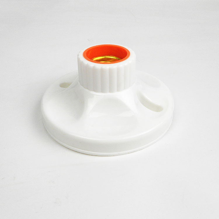 Factory Wholesale 120mm Lamp Holder E27 Thread Flat Lamp Holder LED Copper Column Wiring Light Socket
