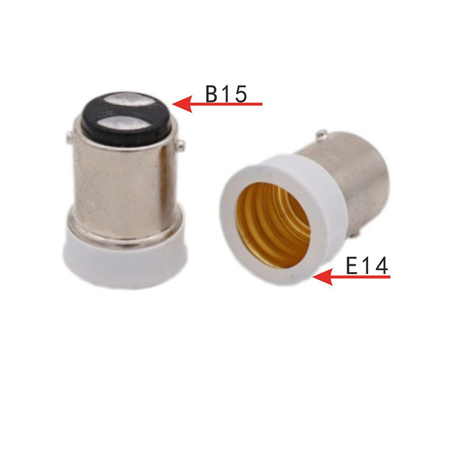 B15D to E14 Conversion Lamp Holder Screw Lamp Holder BA15D Bayonet B15-E14 Converter Lamp Holder