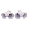 Wholesale E27 to 2E27 Lamp Holder One Point Two Lamp Holder Twin Lamp Socket E27 to Double Head