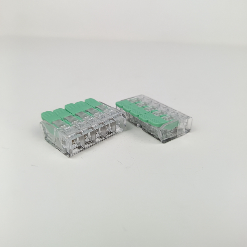 2025 Popular Replace Wago Joint End Lever Nut Connector 221-415 1 in 4 Out Fast Wire Connector FL-265