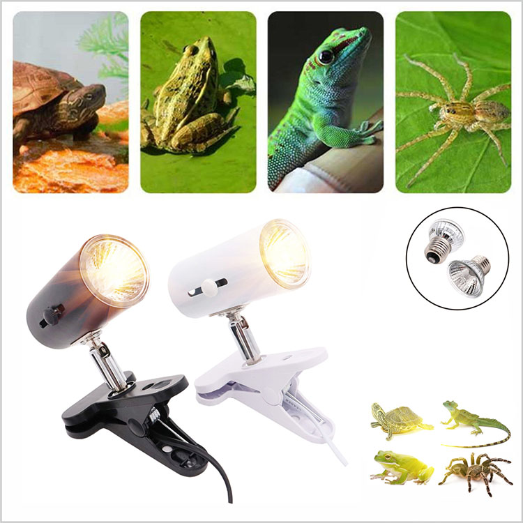 Reptile Lamp Holder Turtle Light Snake Lizard Ceramic 360 Degree Sun Lamp UVB Lamp Clip
