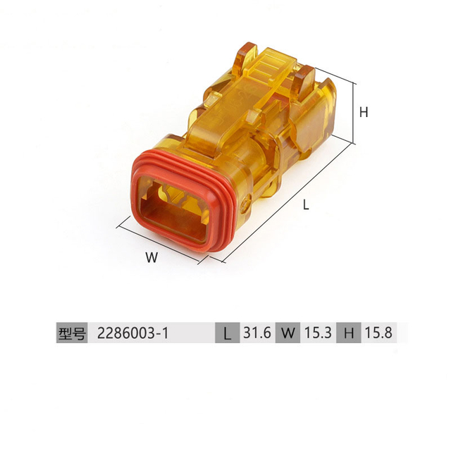 2286003-1 Connector with Illuminated Plug DT06-2S-SDT-CE27 Female End Connector W2S-SDT-24V