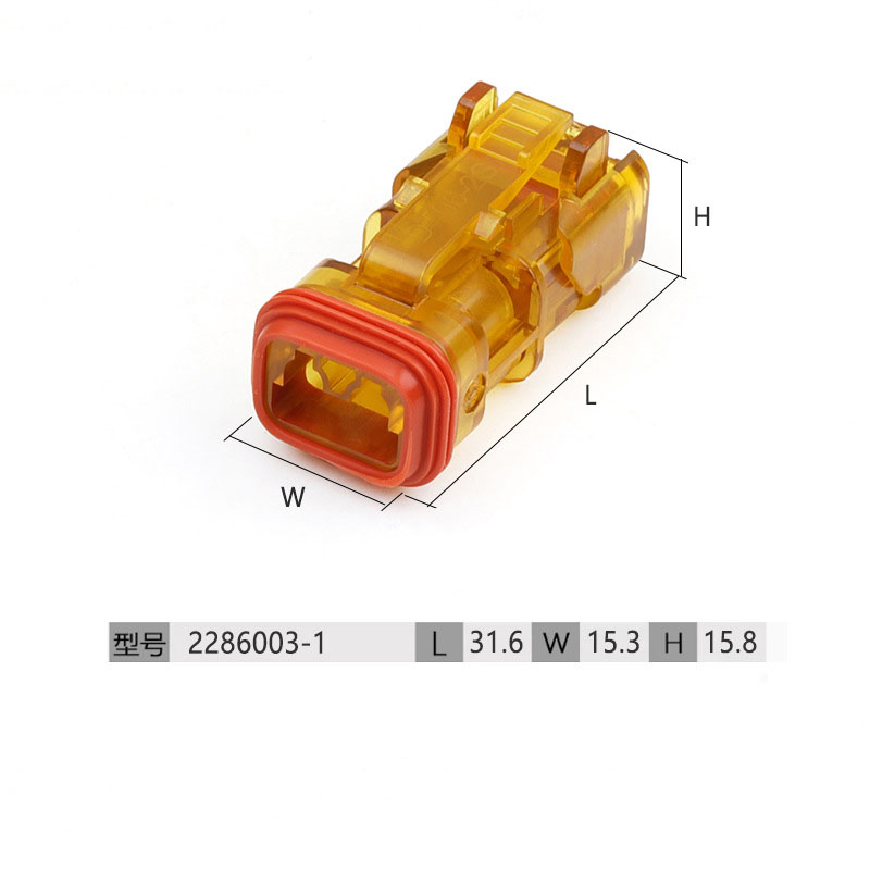 2286003-1 Connector with Illuminated Plug DT06-2S-SDT-CE27 Female End Connector W2S-SDT-24V