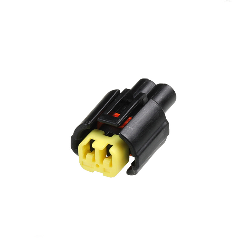 Automobile waterproof connector for 2-hole vehicle wiring harness connector plug cover with terminal plugs DJ7022-1-21