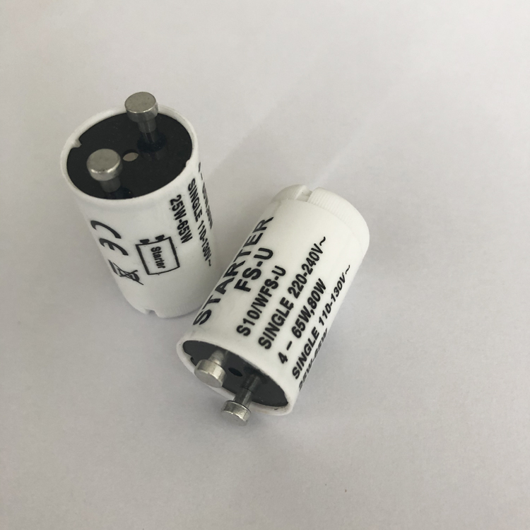 S10 4-65w Fluorescent Starter 220-240v FS-U Single Fluorescent Light Lamp Starters