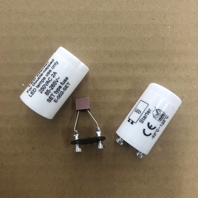 250v 2A Led Starter Fuse 0.5A/1A/2A T8 Led Lamp Starter CE Certificate