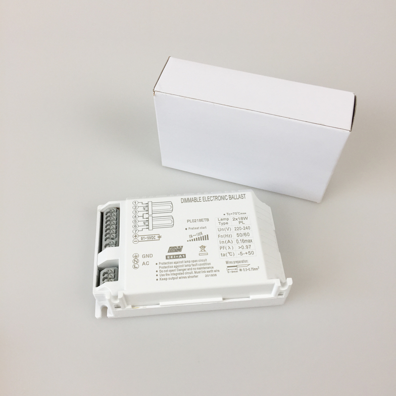Pll Dimmable Ballast 0/1-10V Dimming Fluorescent Ballast 2x18W