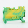 PT2.5-PE Yellow Green Spring Grounding Terminal Block Quick Insertion Type Tool Free Wiring PT2.5 Grounding din rail Terminal Connector