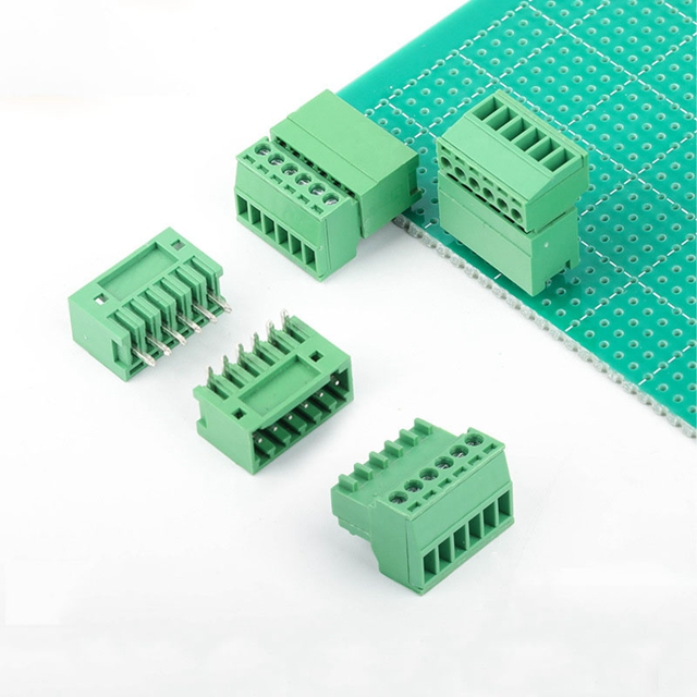 2EDG-2.54MM Small Spacing Plug-in Terminal Block Screw Wiring PCB Soldering Board Straight Needle Bent Needle Complete Set