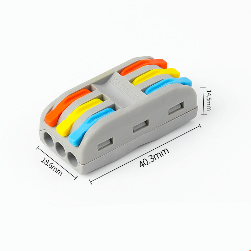 Diy Press Type Quick Connect Terminal PCT-2-2 PCT-2-3 PCT-2-4 PCT-2-5 Wire Connector with Two in And Two Out Connector