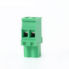 Horizontal wiring screw connect plug-in plug terminal 2EDGKA-5.08 2EDGKB-5.08mm Copper contact plug male terminal block connector