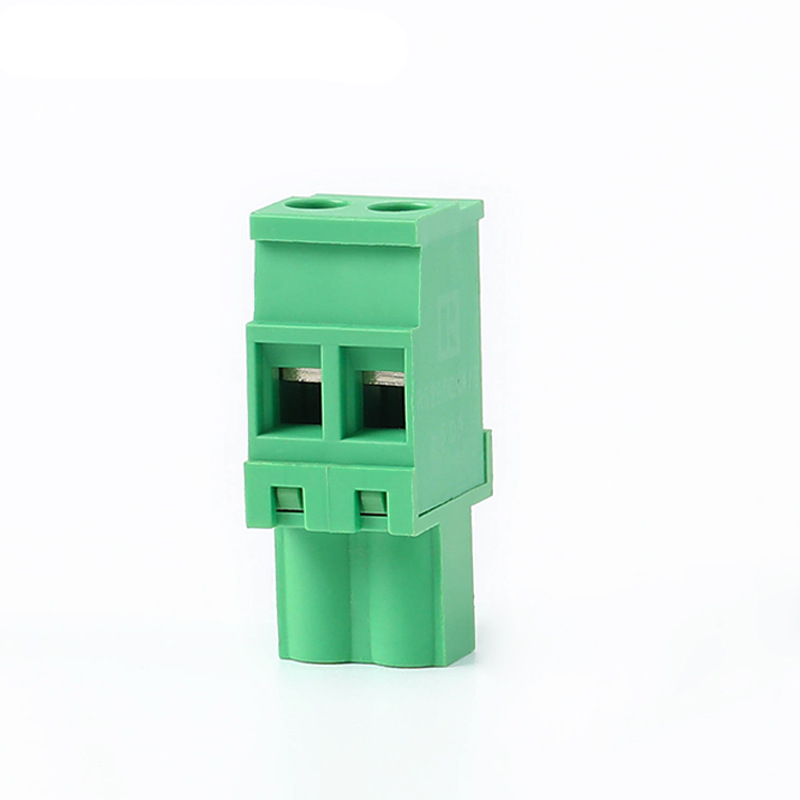 Horizontal wiring screw connect plug-in plug terminal 2EDGKA-5.08 2EDGKB-5.08mm Copper contact plug male terminal block connector